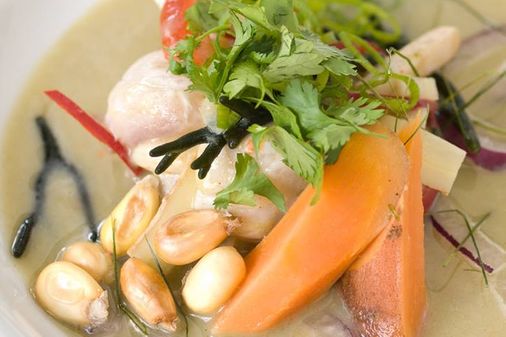 Cebiche Algueado con vieiras y pulpo