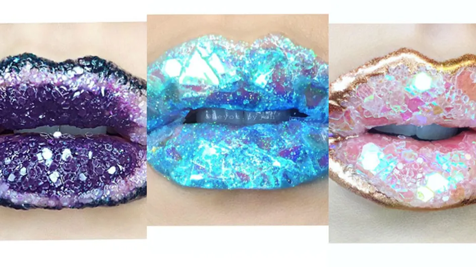 Geode Lips Is The Show-Stopping Makeup Trend We Didn't Know We Wanted