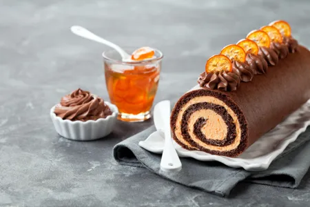 Gâteau roulé Barbapapa – technique feuille transfert pour génoise