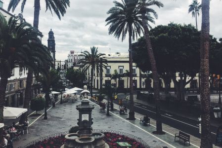 Plaza Alameda de Colón desde el Gabinete Literario