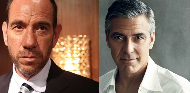 Miguel Ferrer y George Clooney