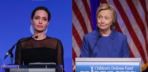 Angelina Jolie y Hilary Clinton