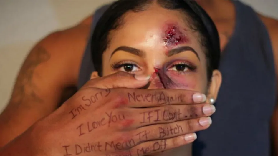 Esta maquilladora ha creado un impactante proyecto fotográfico contra la violencia de género