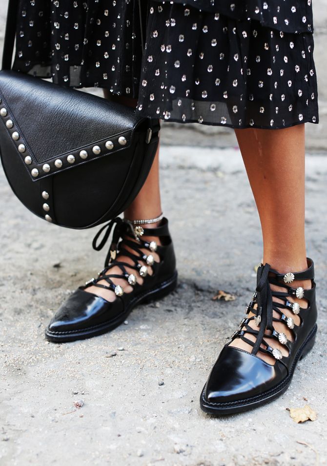 Flache Schuhe sind 2017 Trend