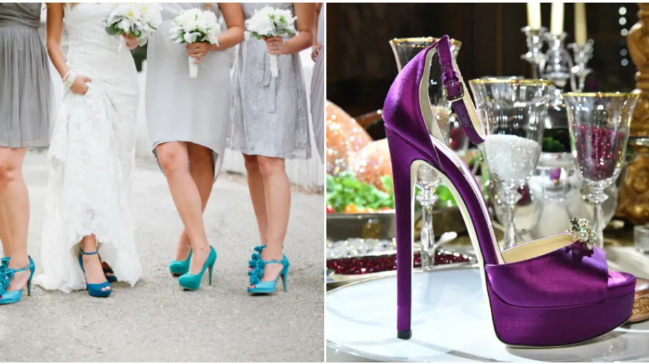 Sapatos coloridos para madrinhas de casamento