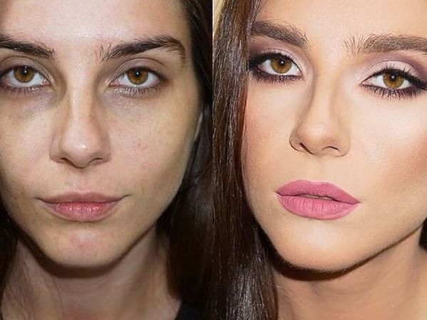 contouring makeup drastic before and after