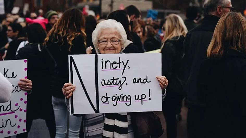 15 abuelas revolucionarias que volvieron a protestar por sus derechos en la marcha contra Trump