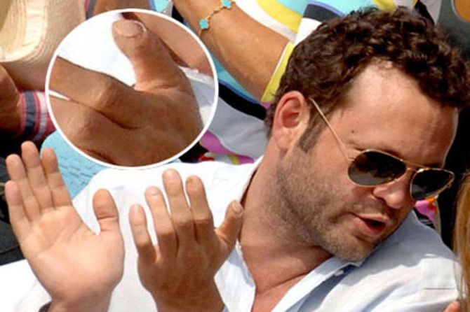Los dedos de Vince Vaughn