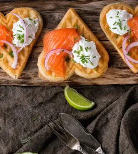 ¡Reinventa tus cenas! 4 recetas irresistibles de gofres salados