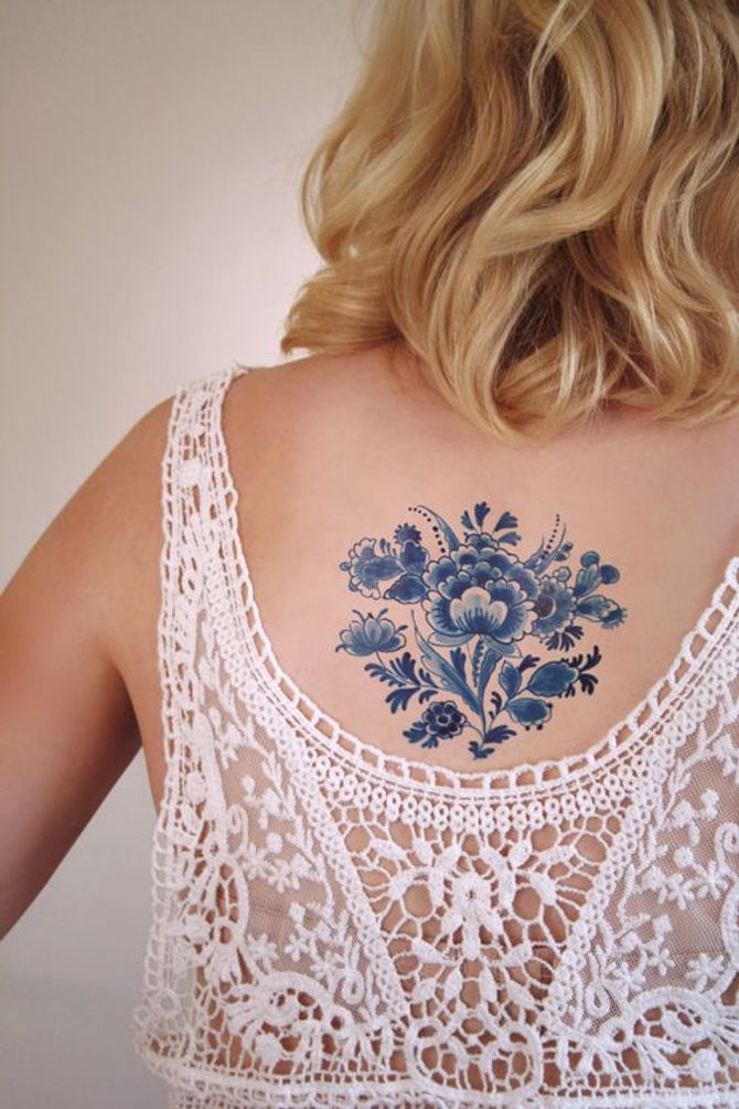 #bluechinatattoo
