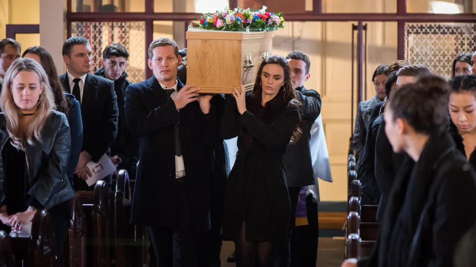 Hollyoaks 14/02 - The McQueens Gather For Celine's Funeral