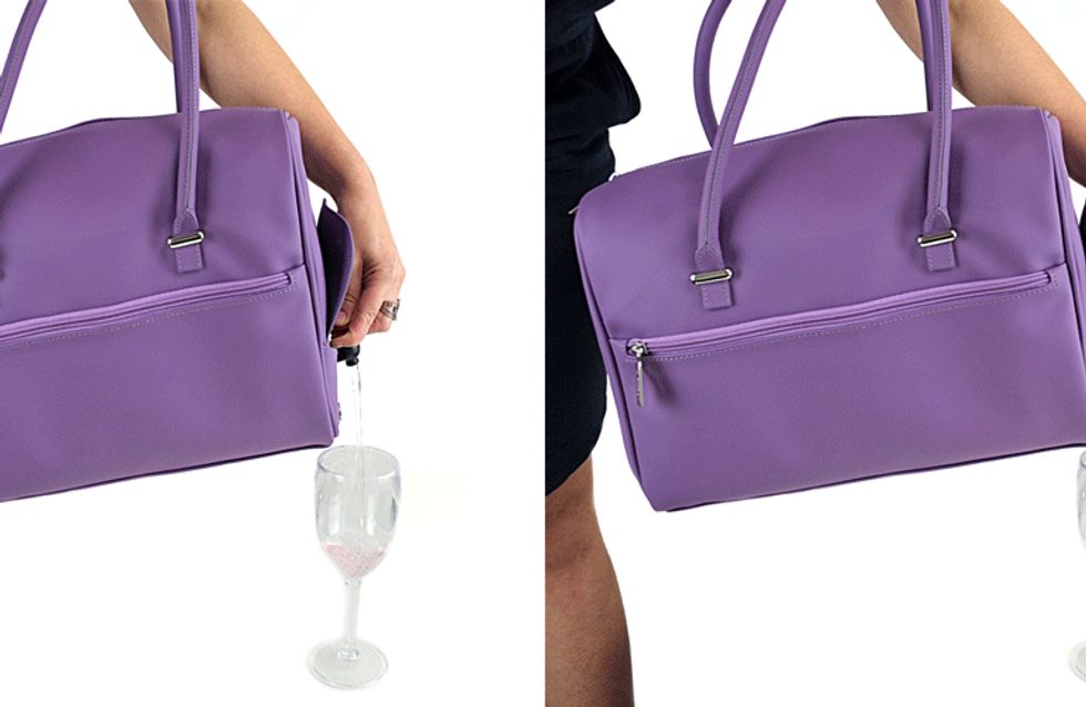 wine handbag with tap