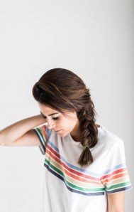 Schnelle Frisuren für ungewaschene Haare: die Flechtfrisur