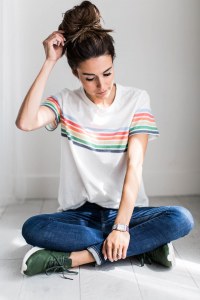 Schnelle Frisuren für ungewaschene Haare: der Messy Bun