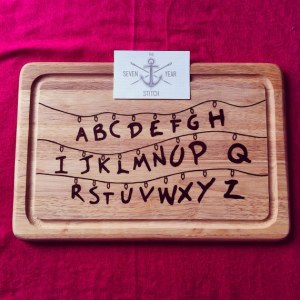 Tabla de cortar abecedario