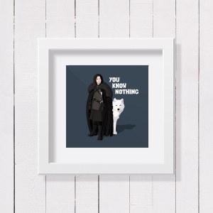 Lamina en diferentes tamaños Jon Snow