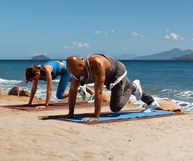 Workout mit Detlef Soost und Jana Ina Zarrella: Mountain-Climbers