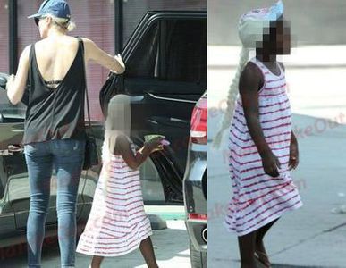 Charlize Theron y su hijo