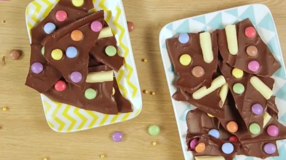 Recette : une tablette de chocolat colorée et gourmande (vidéo)