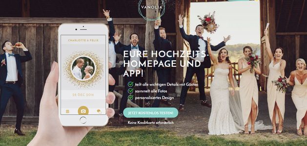 Hochzeits-App: Vanolia