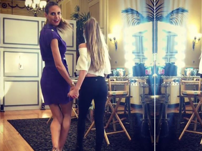 Echt jetzt, Heidi? Tochter Leni trägt mit 12 Jahren schon Heidi Klum: Ist Leni zu sexy angezogen?