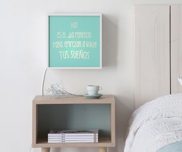 Lámpara con mensaje (89 €)