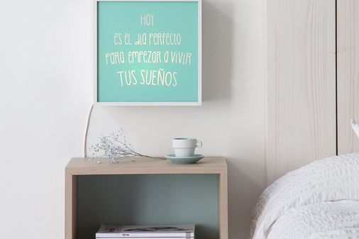 Lámpara con mensaje (89 €)