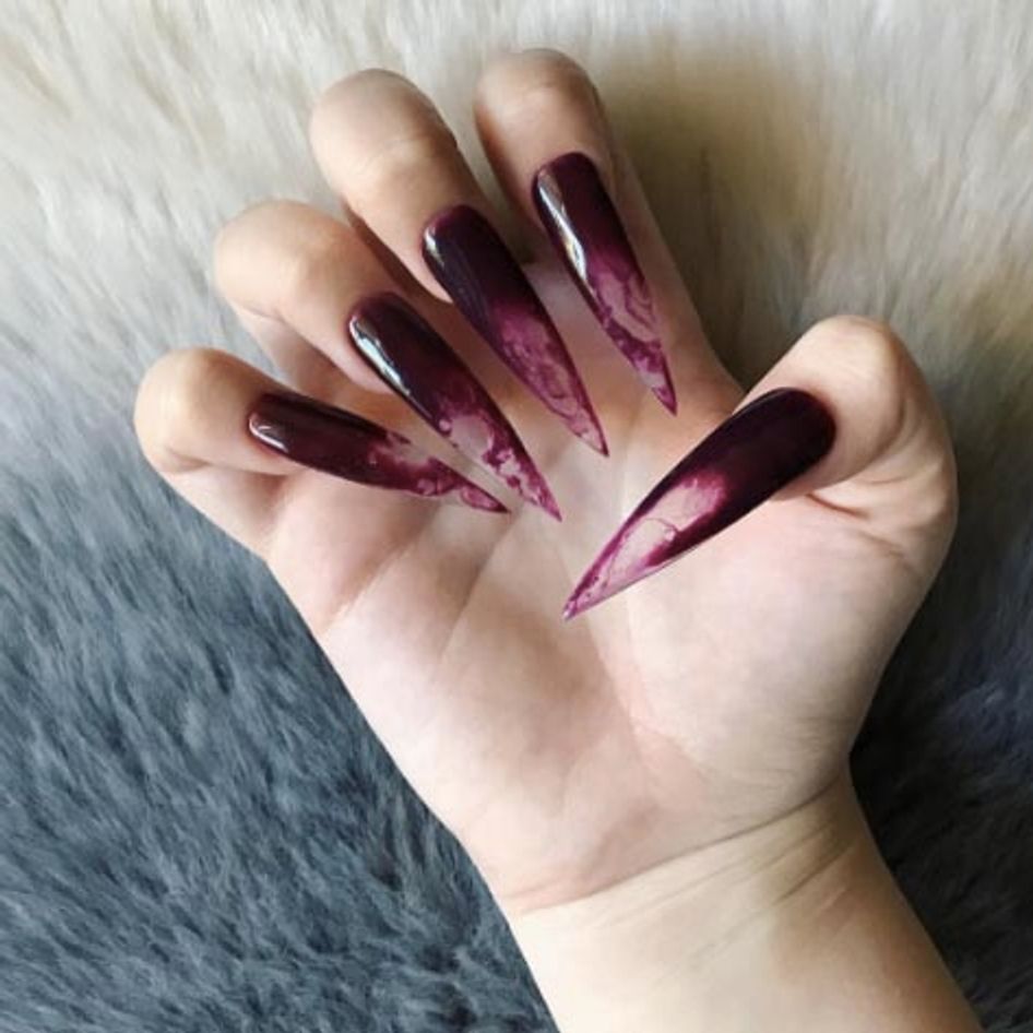 Vampire Fang Nails Are In And They Are Officially Terrifying