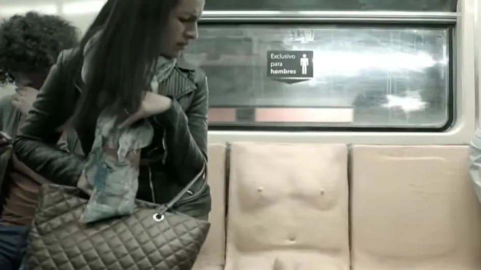 ¿Has visto este asiento para luchar contra el acoso sexual en el metro de México?