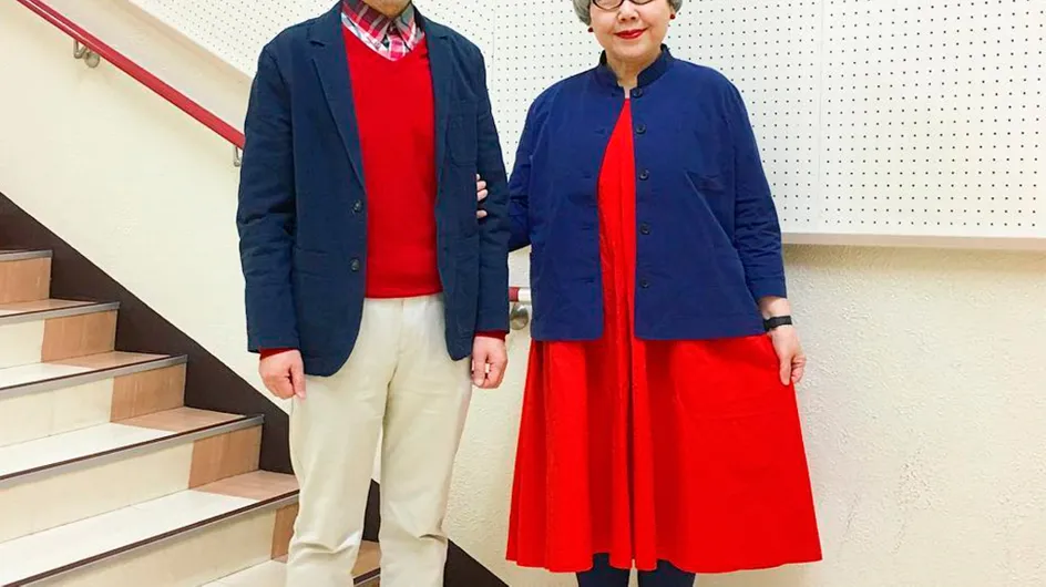 Estamos apaixonadas por este casal de velhinhos que se veste combinando