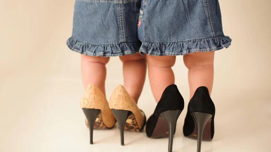 Une marque fait polémique en proposant des chaussures à talons hauts pour les bébés (Photos)