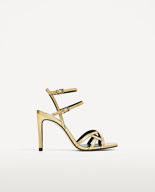 sandales dorees zara