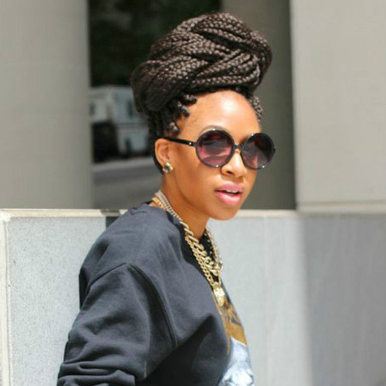 Penteados com box braids deslumbrantes direto do Pinterest