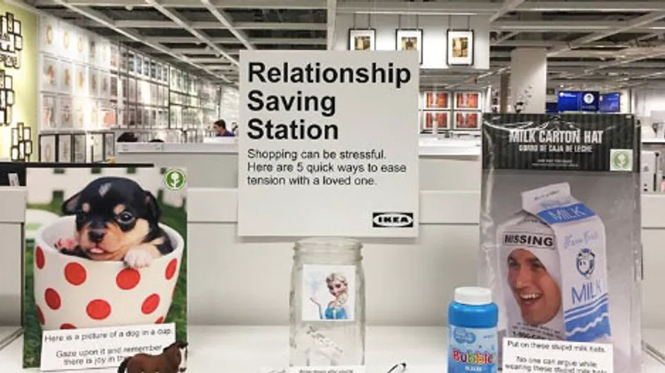 Comedian Installed A Relationship Saving Station In Ikea And We Never Knew We Needed It So Much