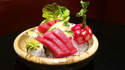 Sashimi de atún rojo