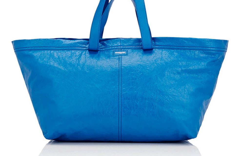 balenciaga blue tote bag ikea