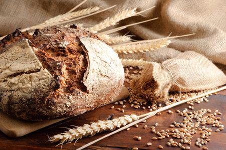 Pan elaborado con harinas que contengan gluten