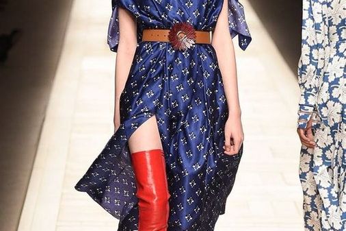 Bota vermelha - Fendi fall-2017