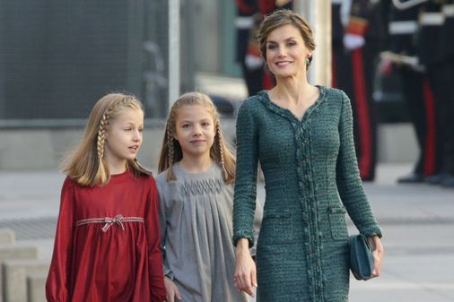 Letizia y sus hijas