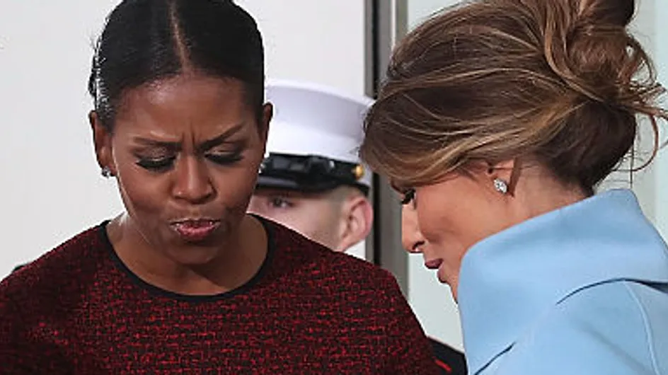 Voilà pourquoi Michelle Obama a eu une réaction bizarre face au cadeau de Melania Trump