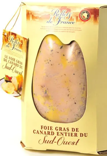 Foie gras de canard cru du Sud-Ouest REFLETS DE FRANCE : le foie
