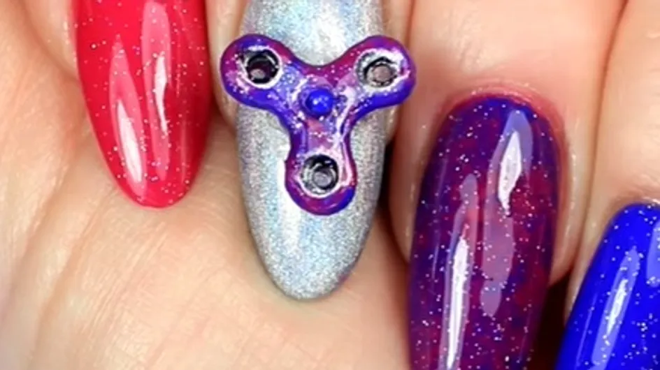 Fidget Spinner Toy Nails Are Here & They Look Insane