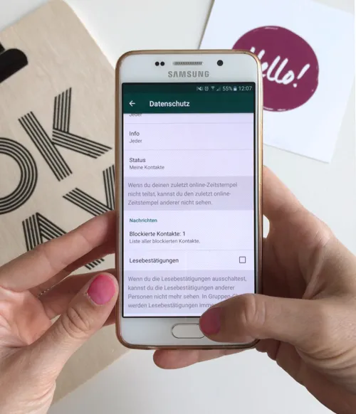 Whatsapp nur ein häkchen einstellen