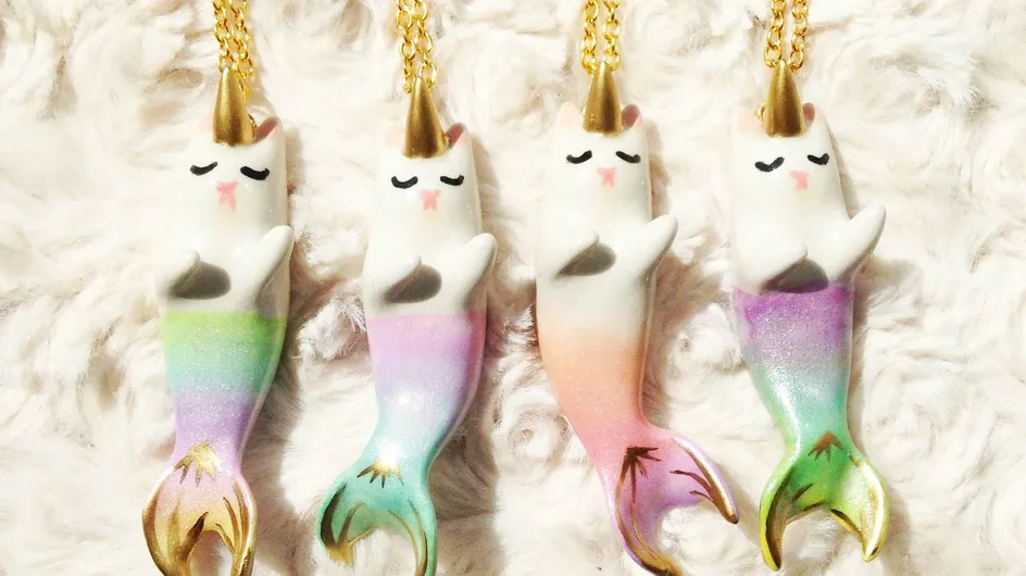 Ces adorables colliers "chat-sirène-licorne" font craquer la Toile (Photos)