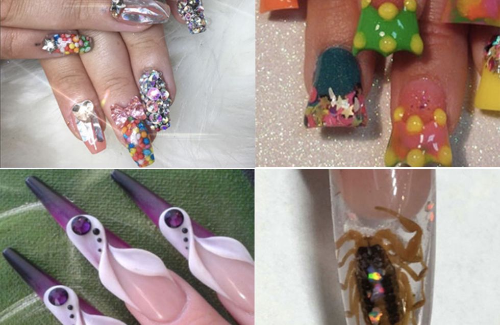 2. "The Most Bizarre Nail Art Compilation Ever" - wide 8