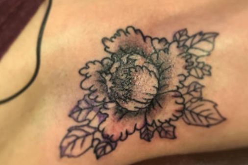 Armpit tattoo