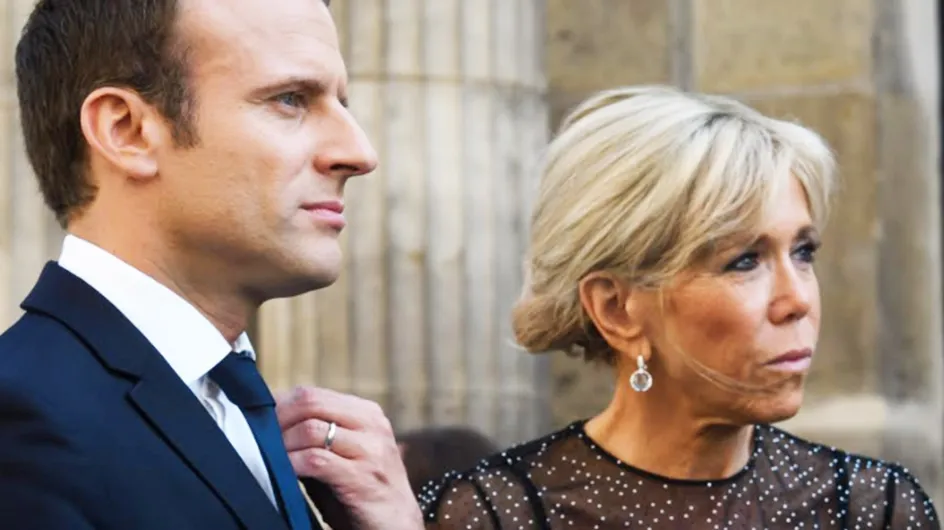 Brigitte Macron affronte la canicule en petite robe noire transparente (Photos)