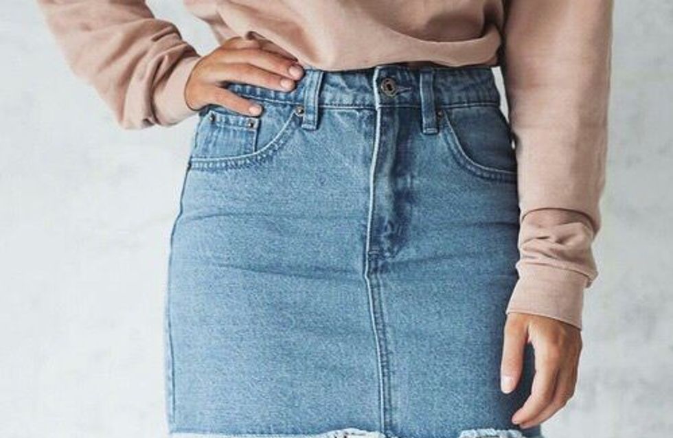 pinterest denim skirt