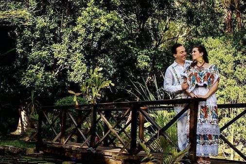 Cristian Castro y Carolina Urban