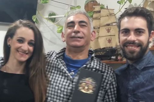 Ana, Daniel y el padre de ambos